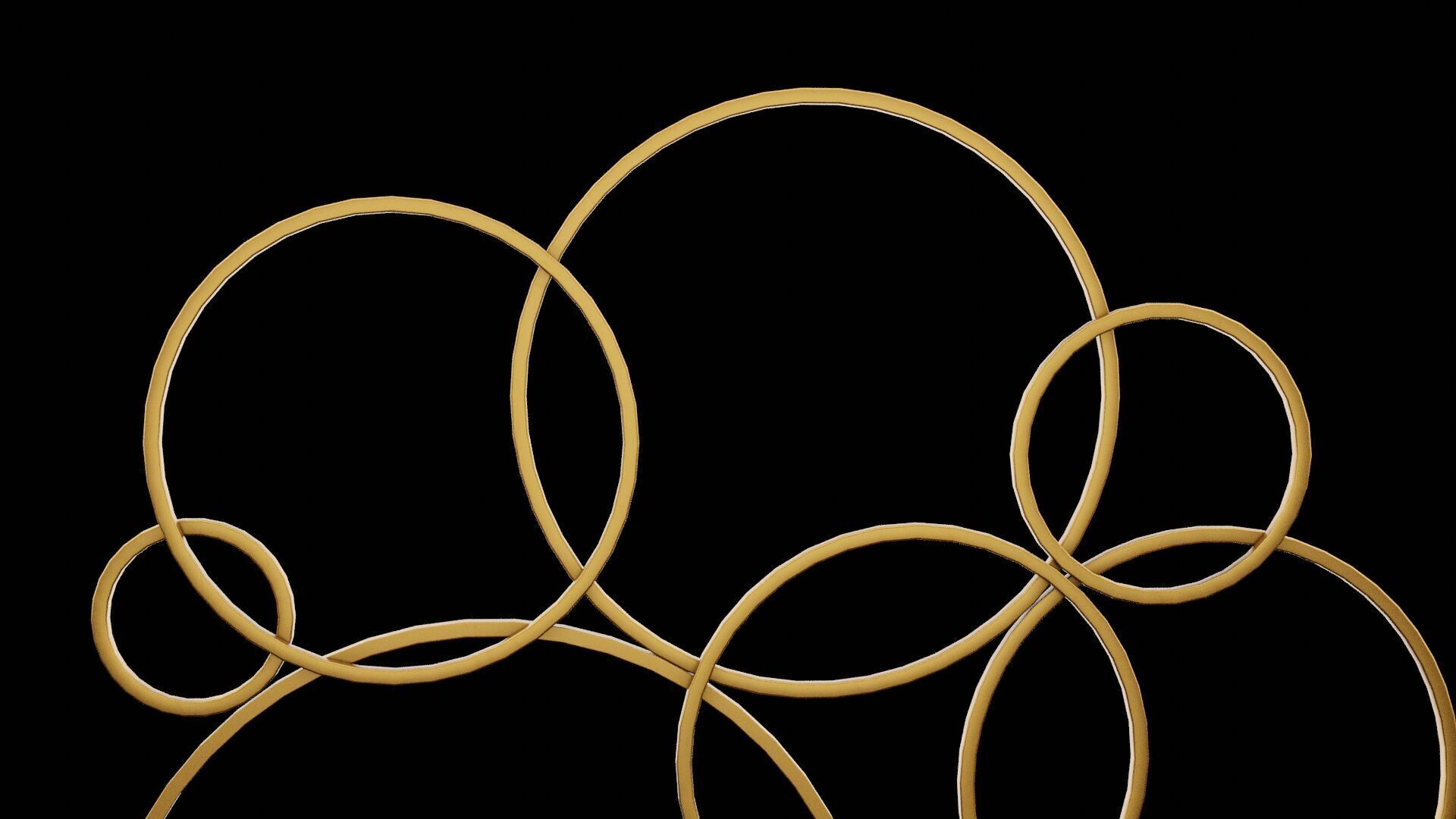 Geometrical Furniture Design Low-poly 3D model_5