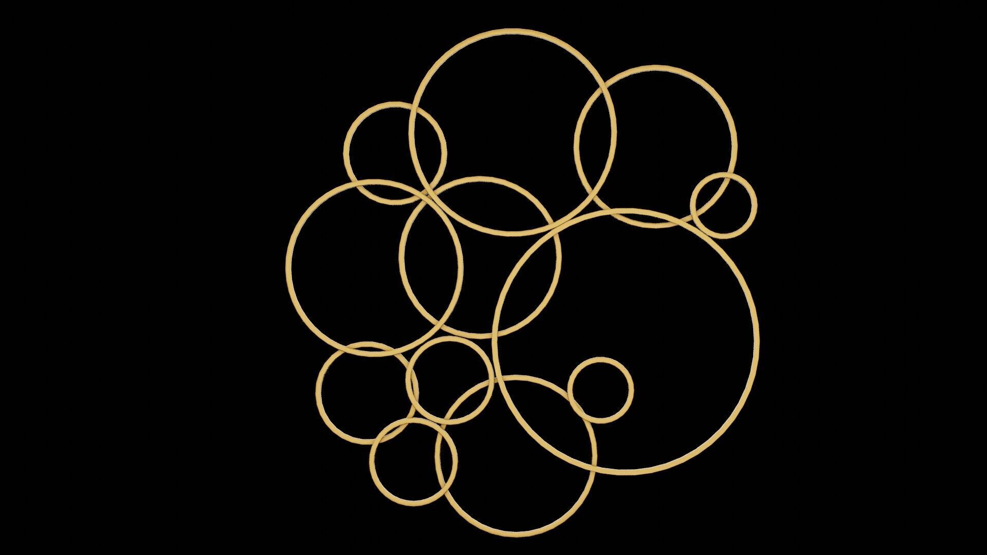 Geometrical Furniture Design Low-poly 3D model_4