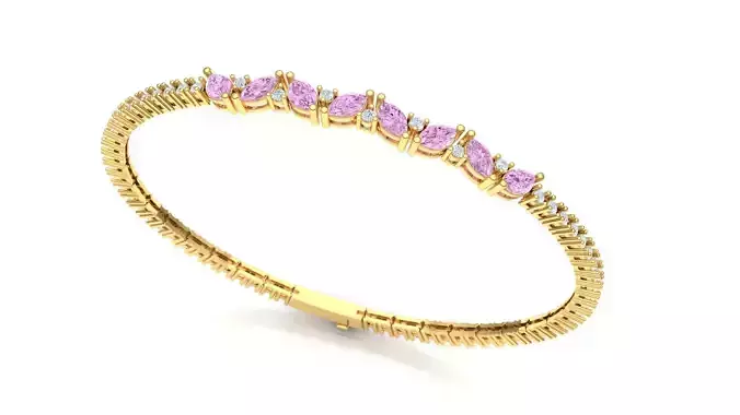 Marquise stone bracelet