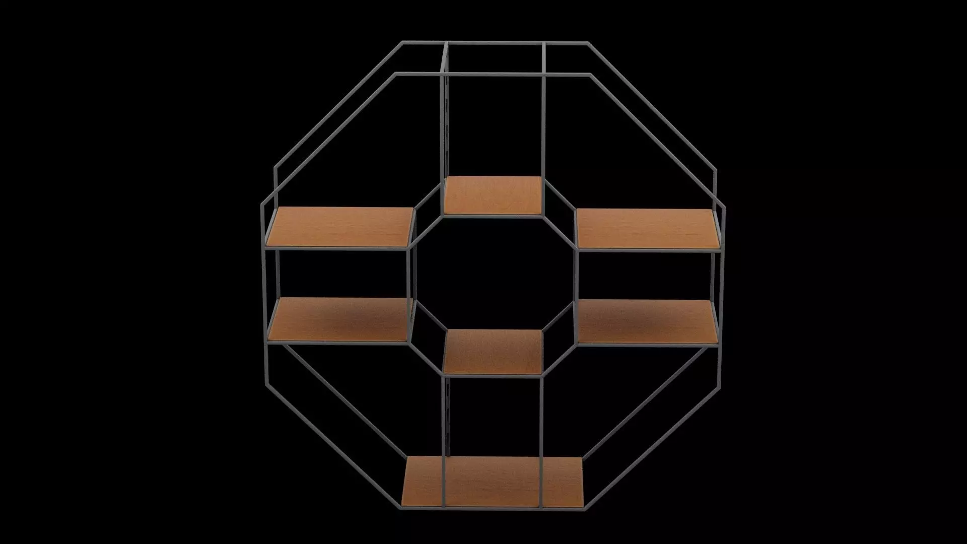 Geometrical Furniture Design Low-poly 3D model