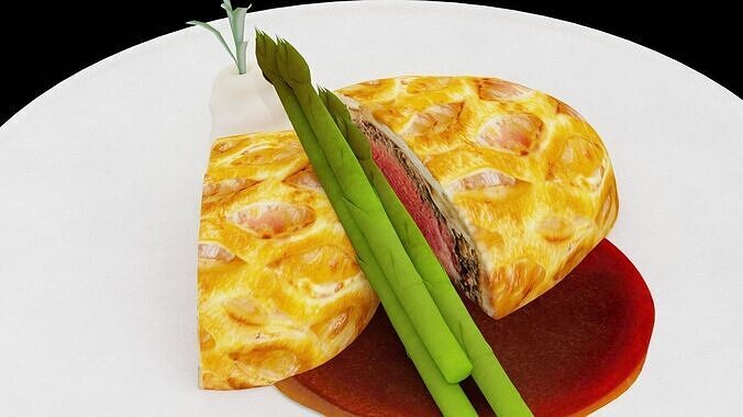 Beef Wellington  Low-poly 3D model 5