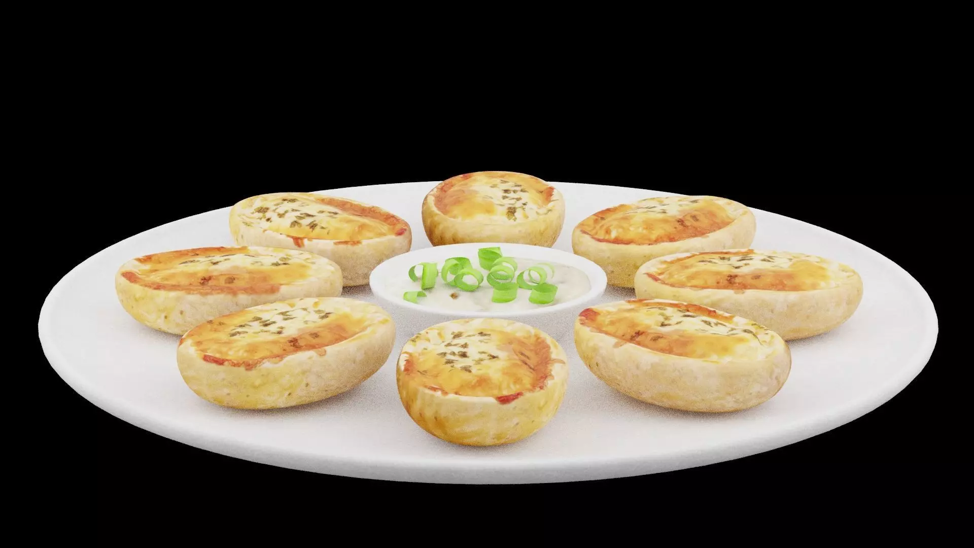 Baked Potatoes Low-poly 3D model_0