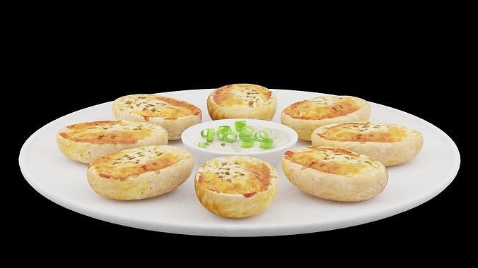 Baked Potatoes Low-poly 3D model