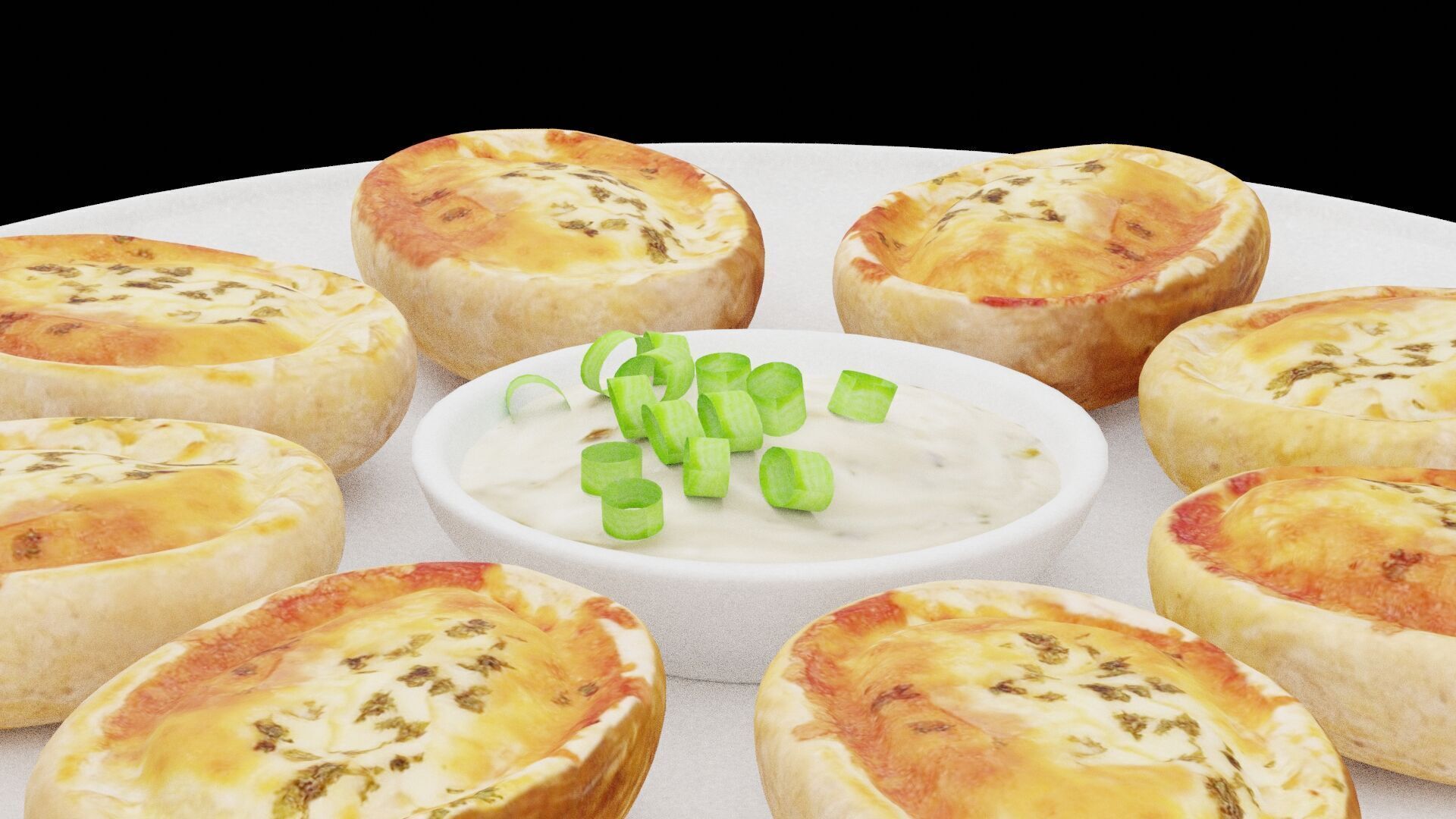 Baked Potatoes Low-poly 3D model_2