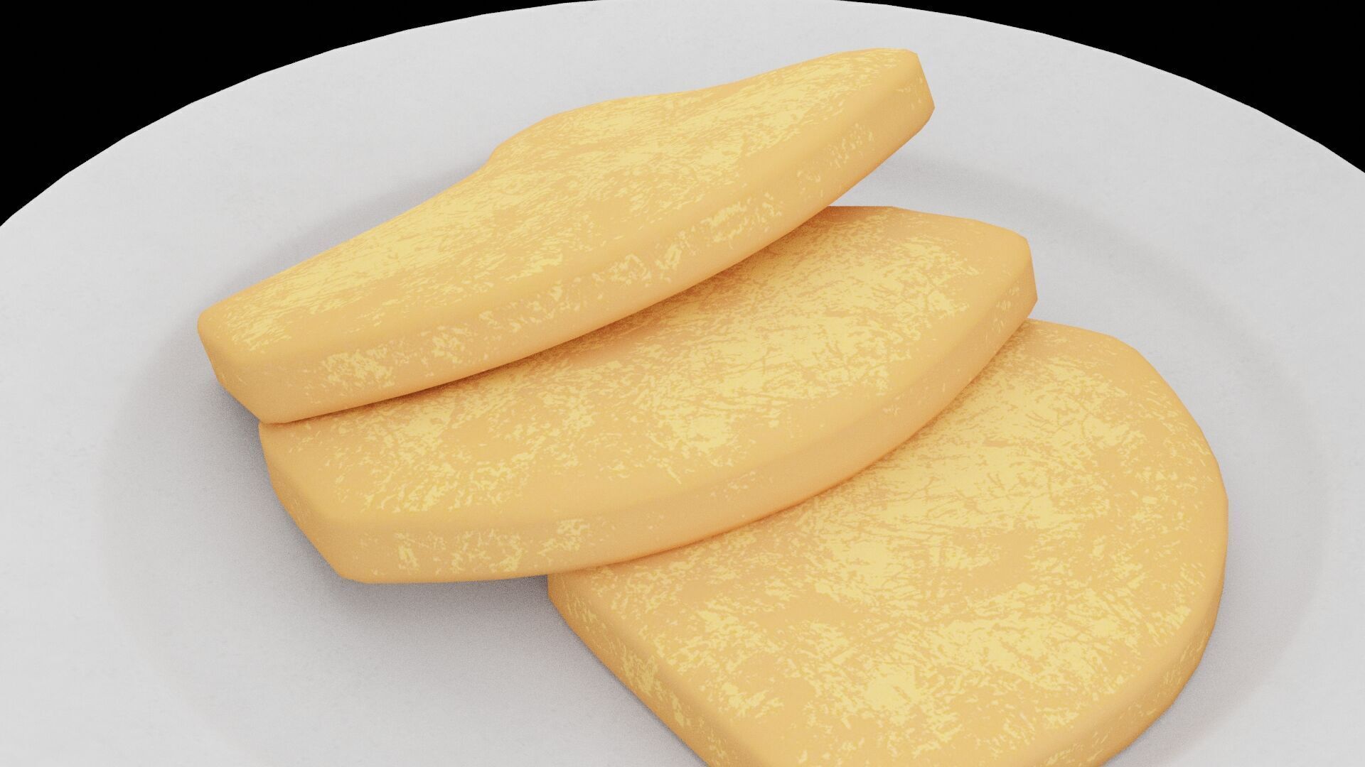 Pork Chop Slices Low-poly 3D model_4