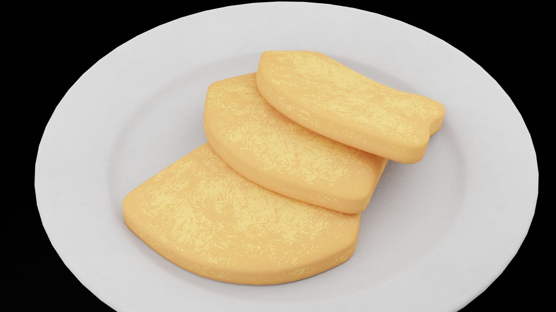 Pork Chop Slices Low-poly 3D model_1