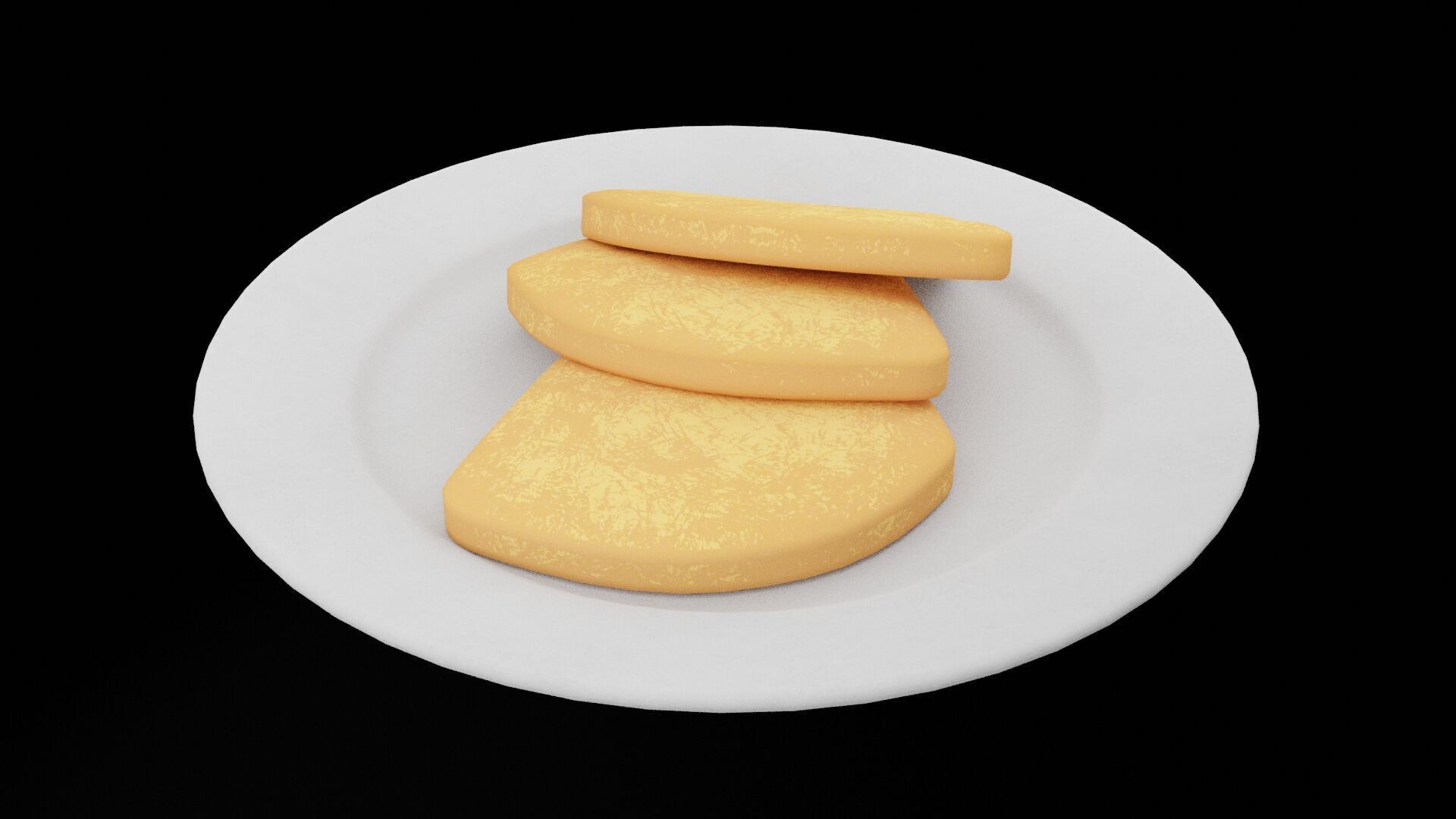 Pork Chop Slices Low-poly 3D model_5