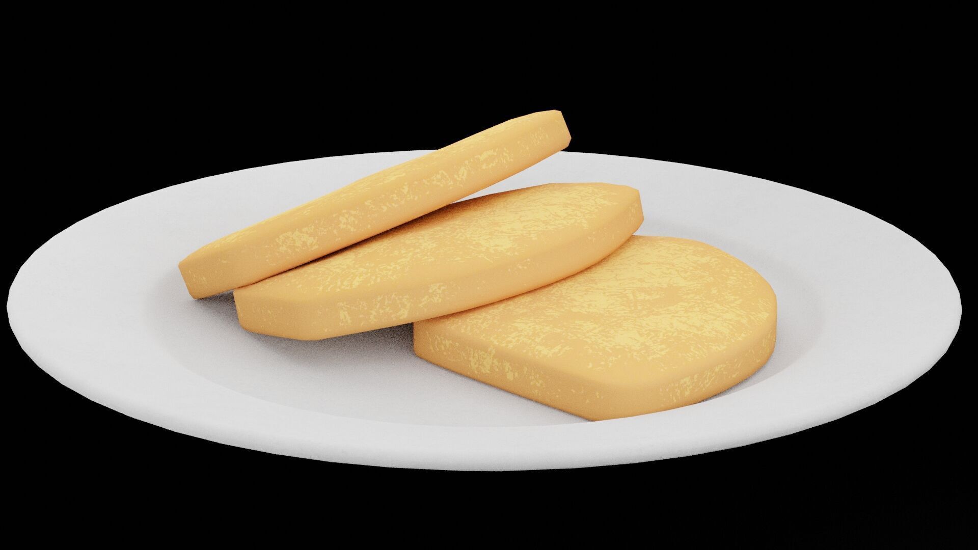 Pork Chop Slices Low-poly 3D model_3