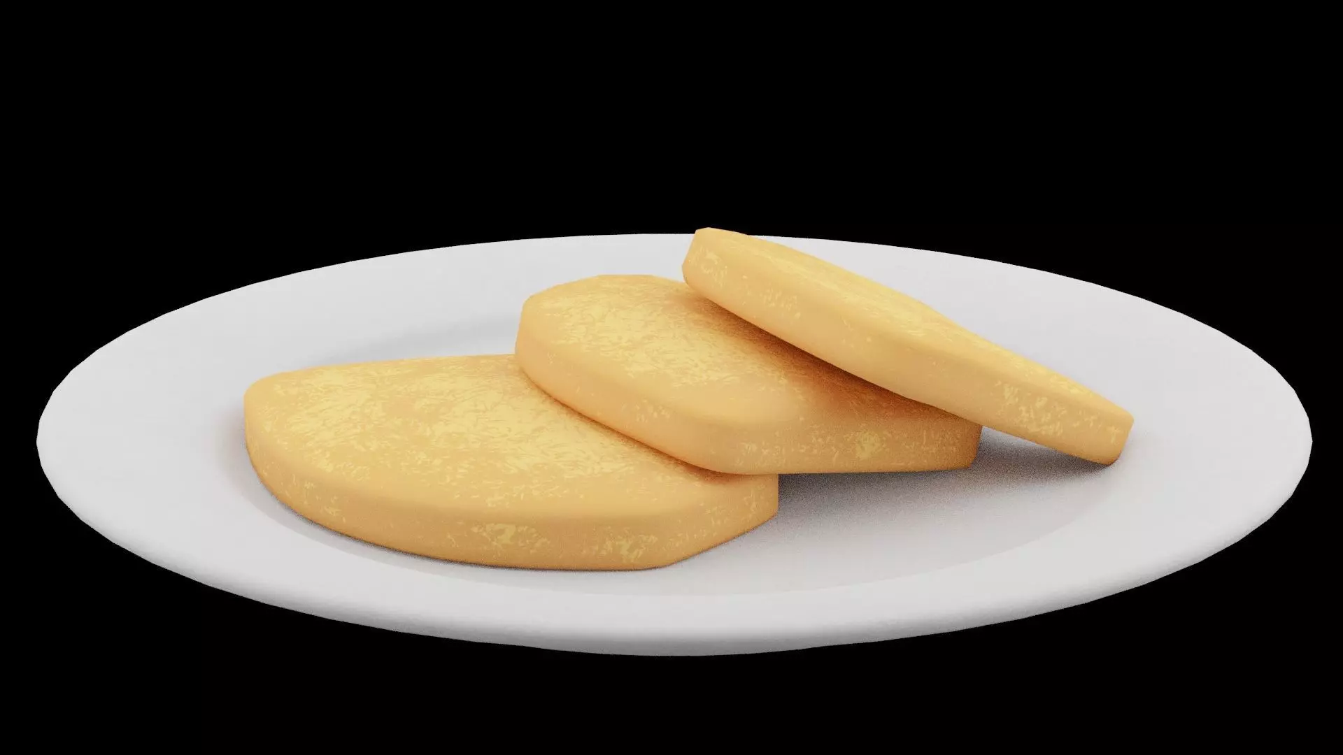 Pork Chop Slices Low-poly 3D model_0