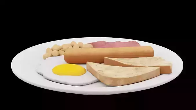 Sausages and Toasts Plate