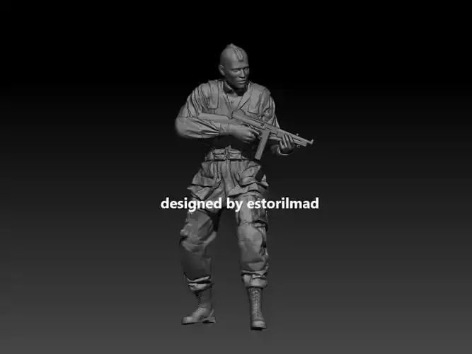 WW2 AMERICAN PARATROOPER SOLDIER PATHFINDER D-DAY v2