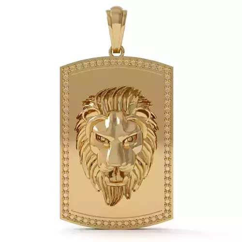 LION PENDNET 3D PRINT MODEL
