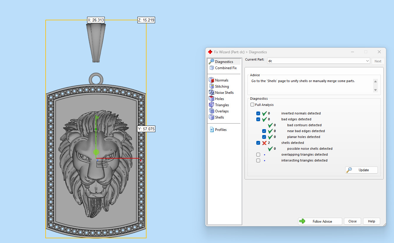 LION PENDNET 3D PRINT MODEL 3D print model_8