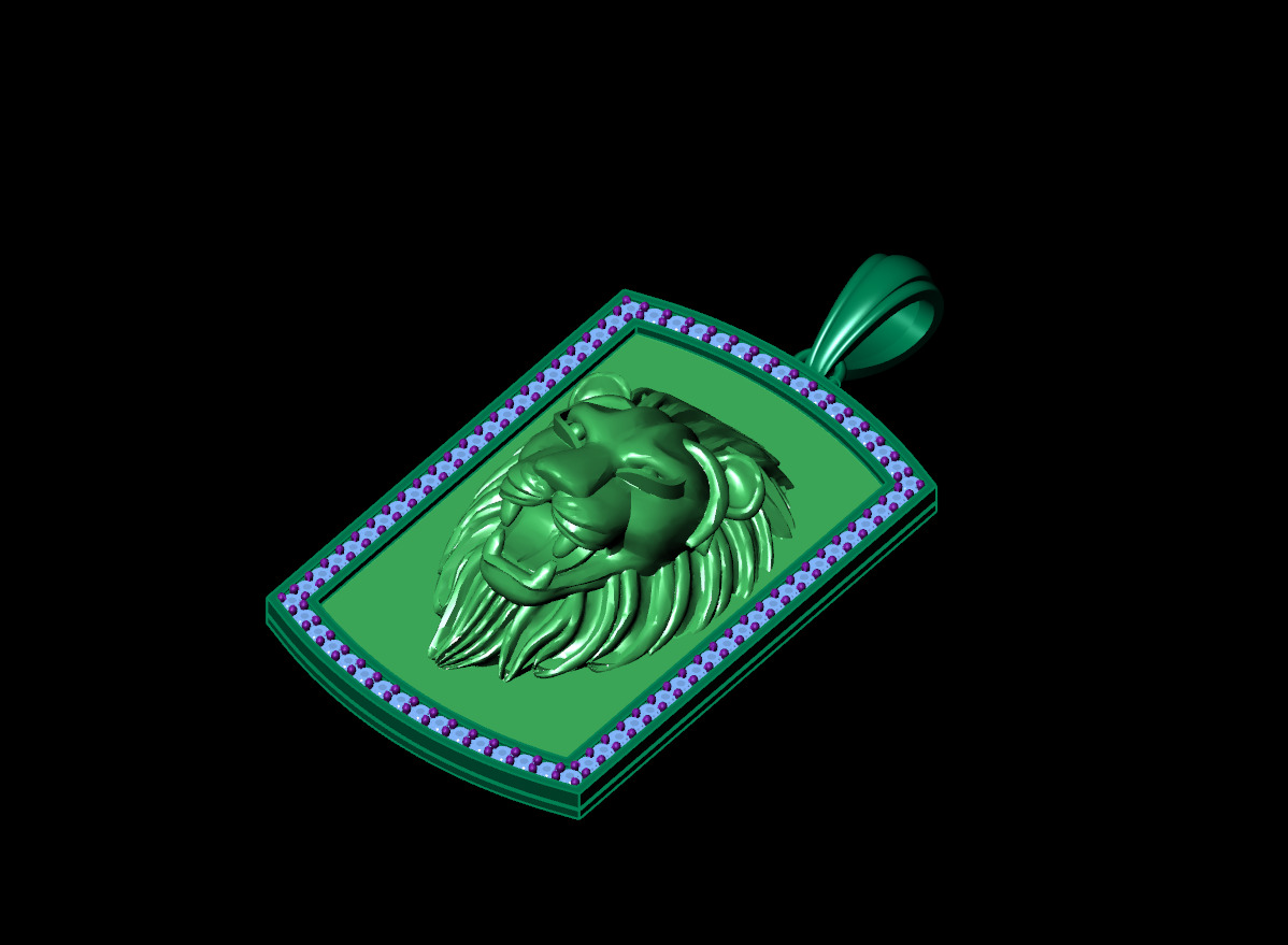LION PENDNET 3D PRINT MODEL 3D print model_4