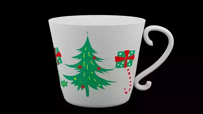 Christmas Tree Tea Cup