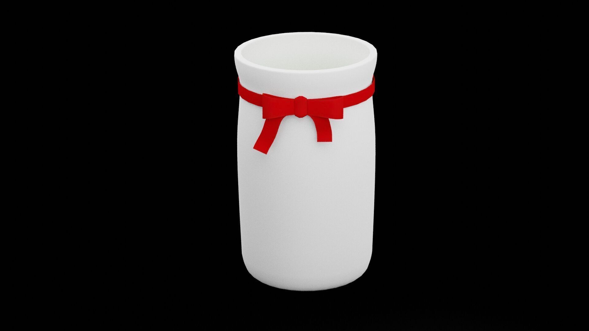 Christmas Candle Low-poly 3D model_4