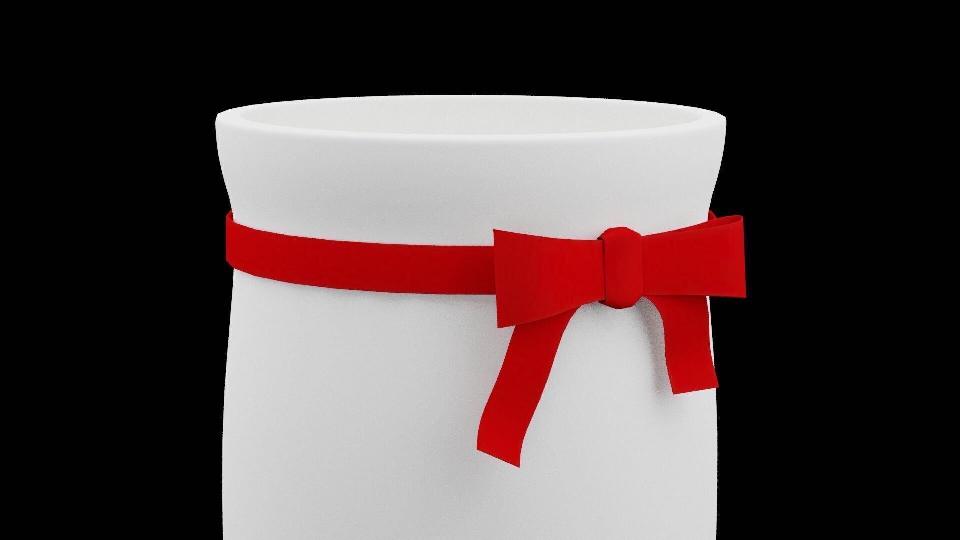 Christmas Candle Low-poly 3D model_3