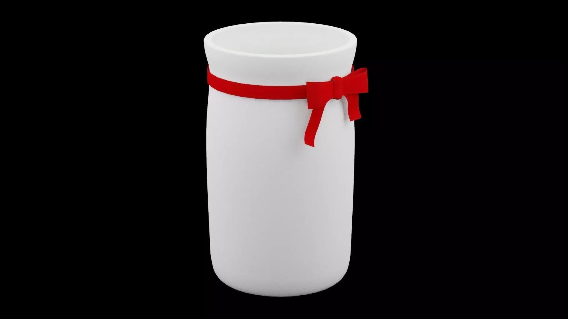 Christmas Candle Low-poly 3D model_0