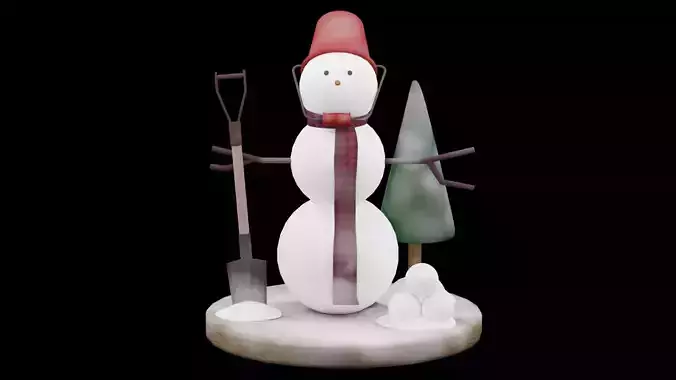 Christmas Snow Man