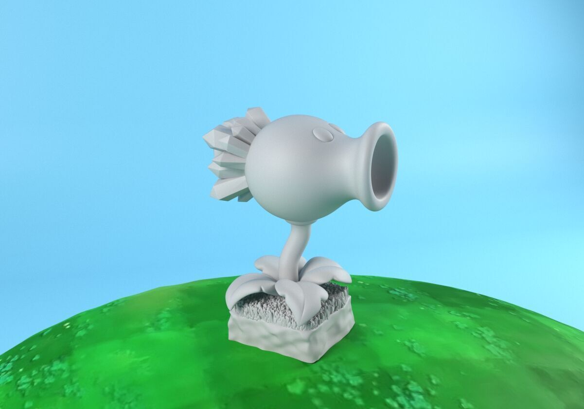 Plants vs Zombies Snow Pea - Model for 3d printing STL OBJ FBX 3D print model_4