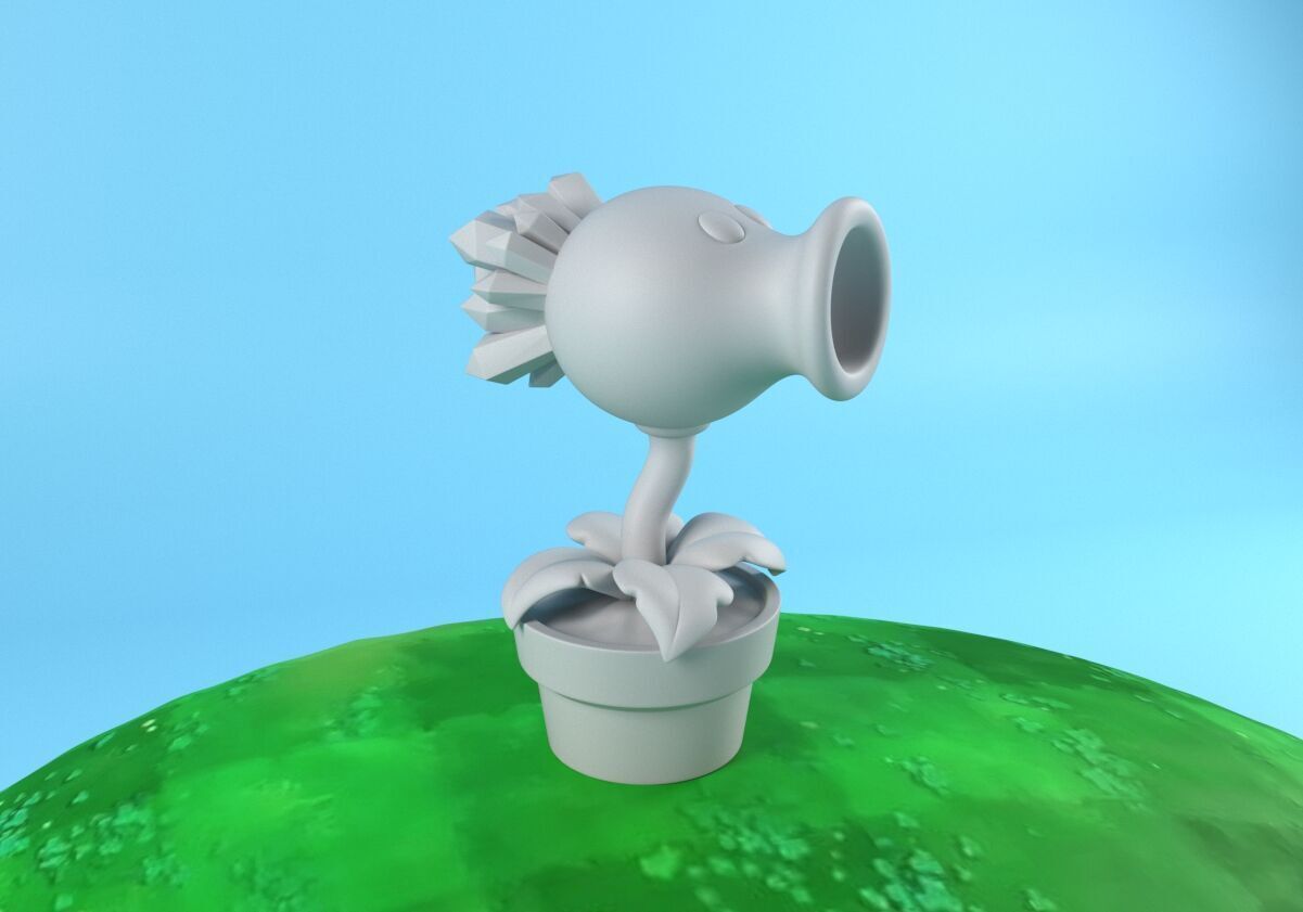 Plants vs Zombies Snow Pea - Model for 3d printing STL OBJ FBX 3D print model_3