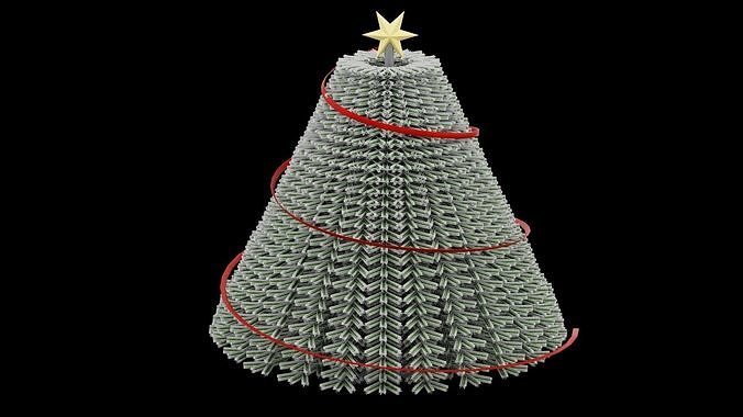Christmas Tree Low-poly 3D model