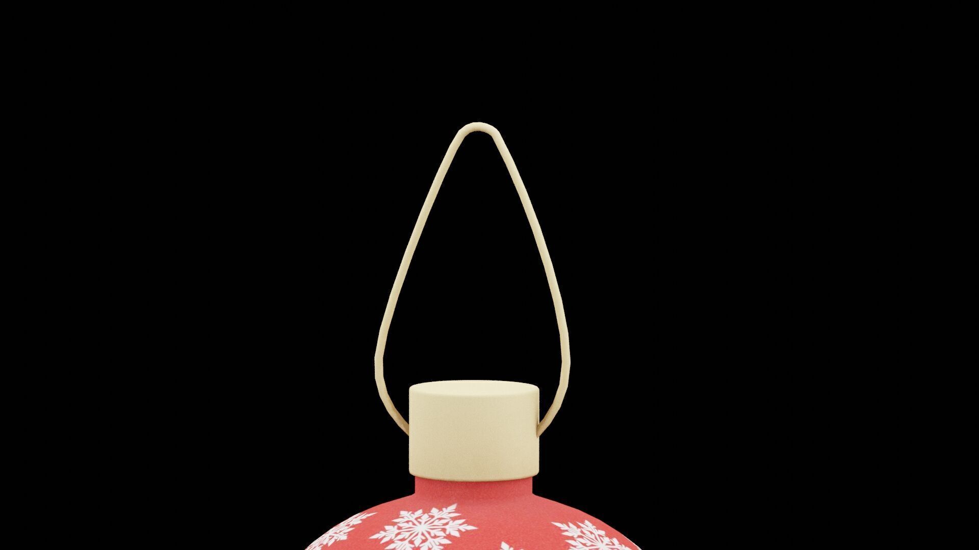 Christmas Ball Low-poly 3D model_3