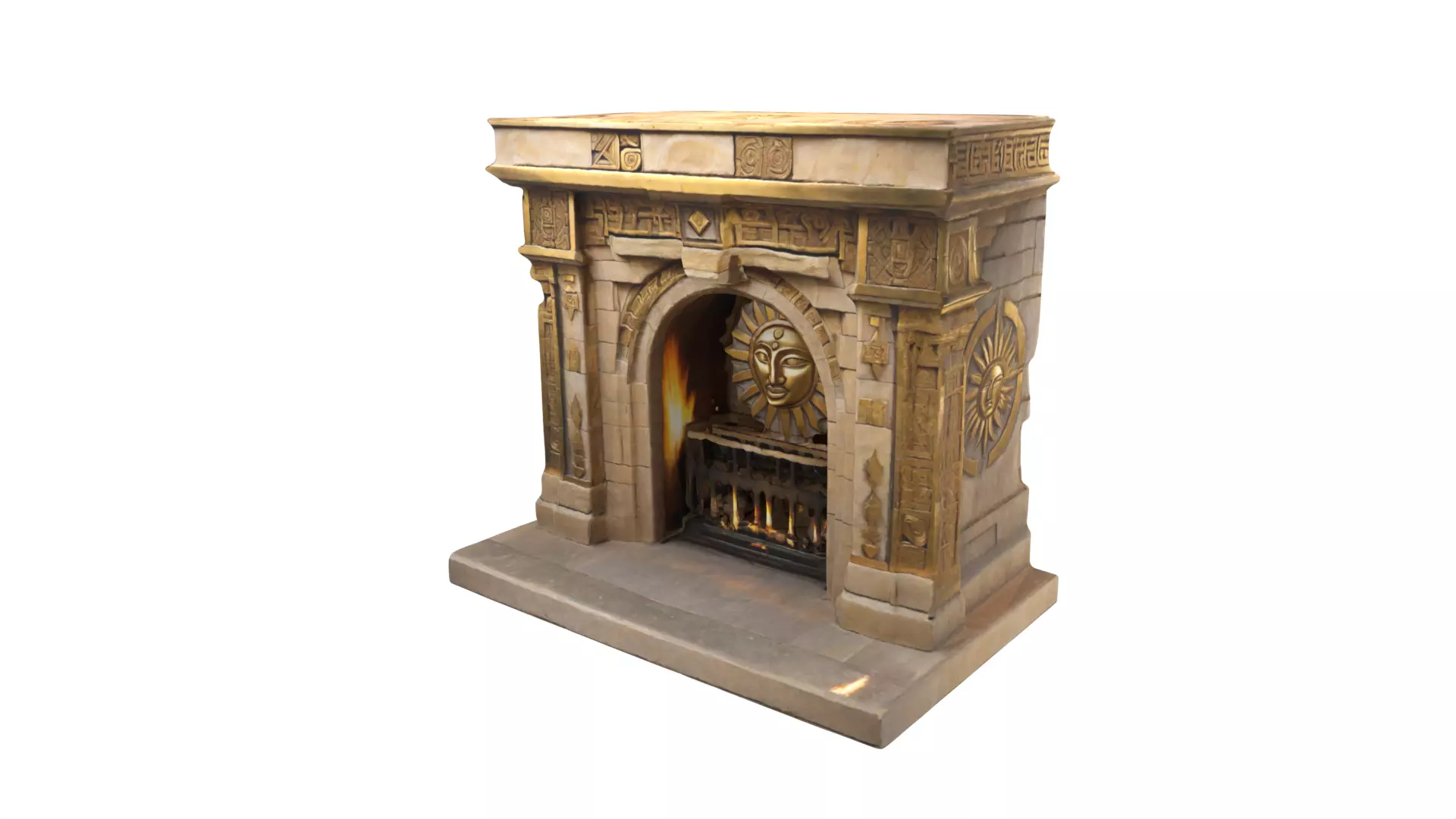 Stone Altar 015 3D model_0