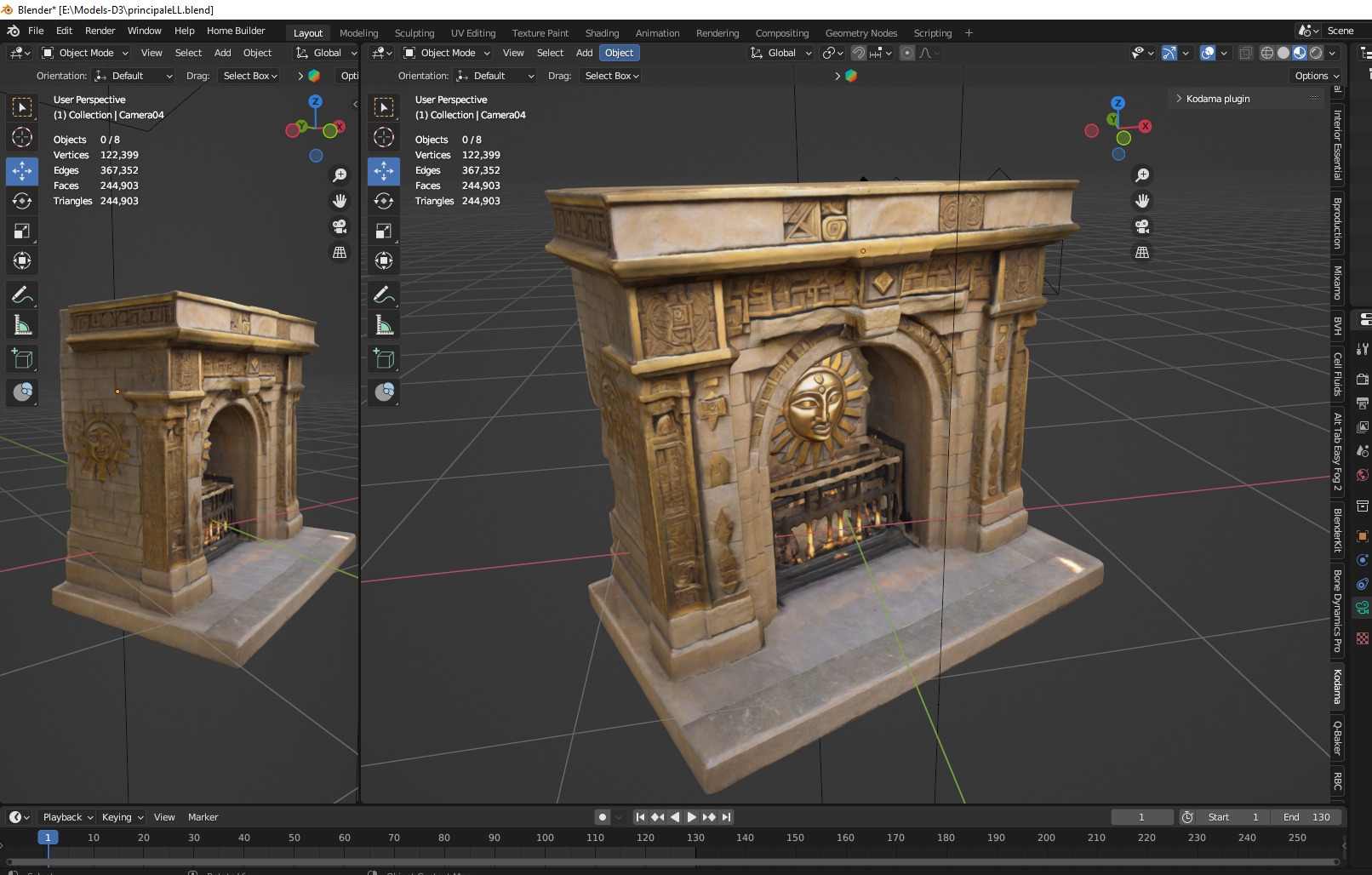 Stone Altar 015 3D model_3