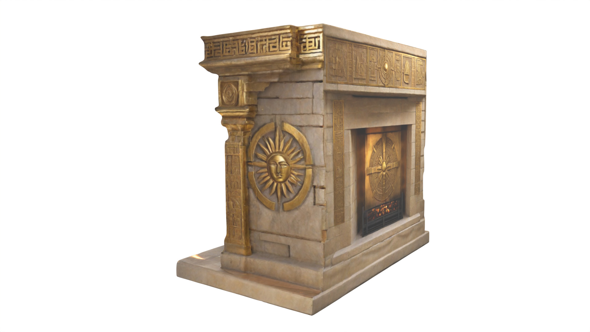 Stone Altar 015 3D model_5