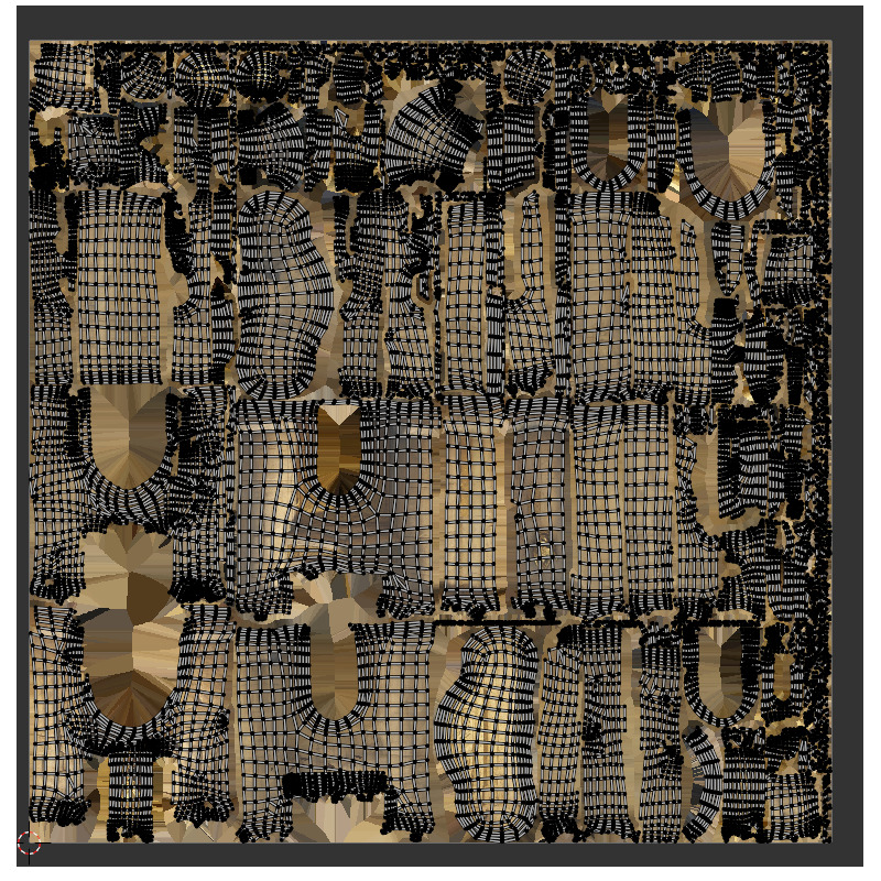 Fantasy Castle Gate Low-poly 3D model_7