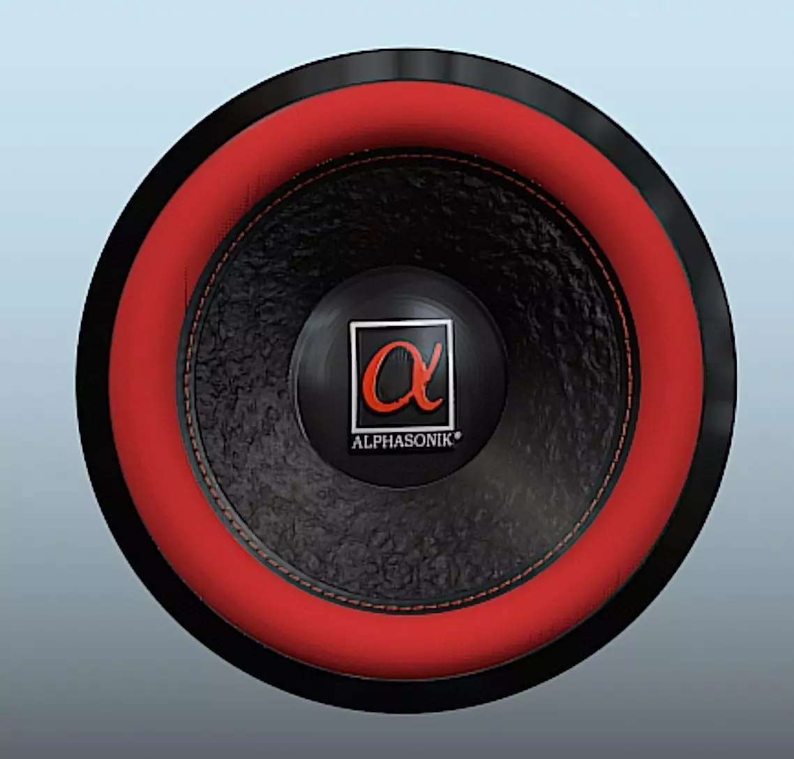 Alphasonik HSW210 Hyper Series 10in Speaker - High Poly Free 3D model
