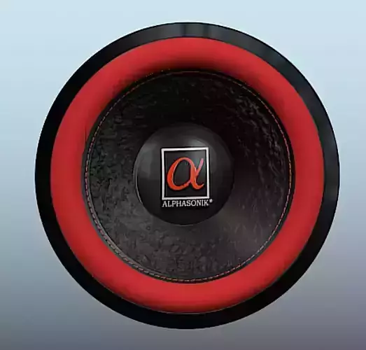 Alphasonik HSW210 Hyper Series 10in Speaker - High Poly 3D Model