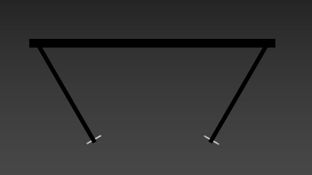 Modern Double Glass Door with Elegant Metal Frame Free 3D model_5