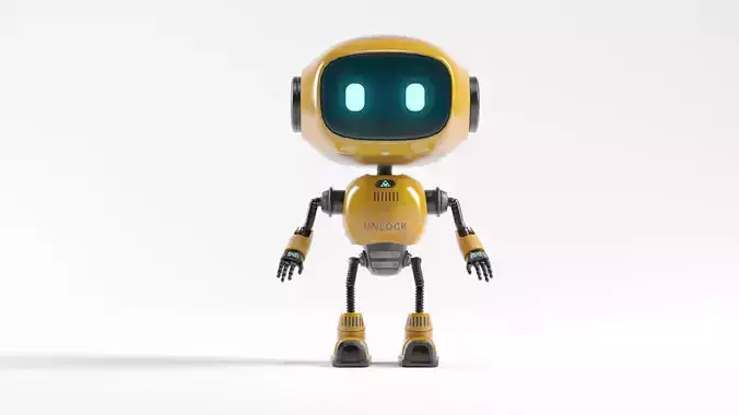 FutureBot R8 Low-poly 3D model