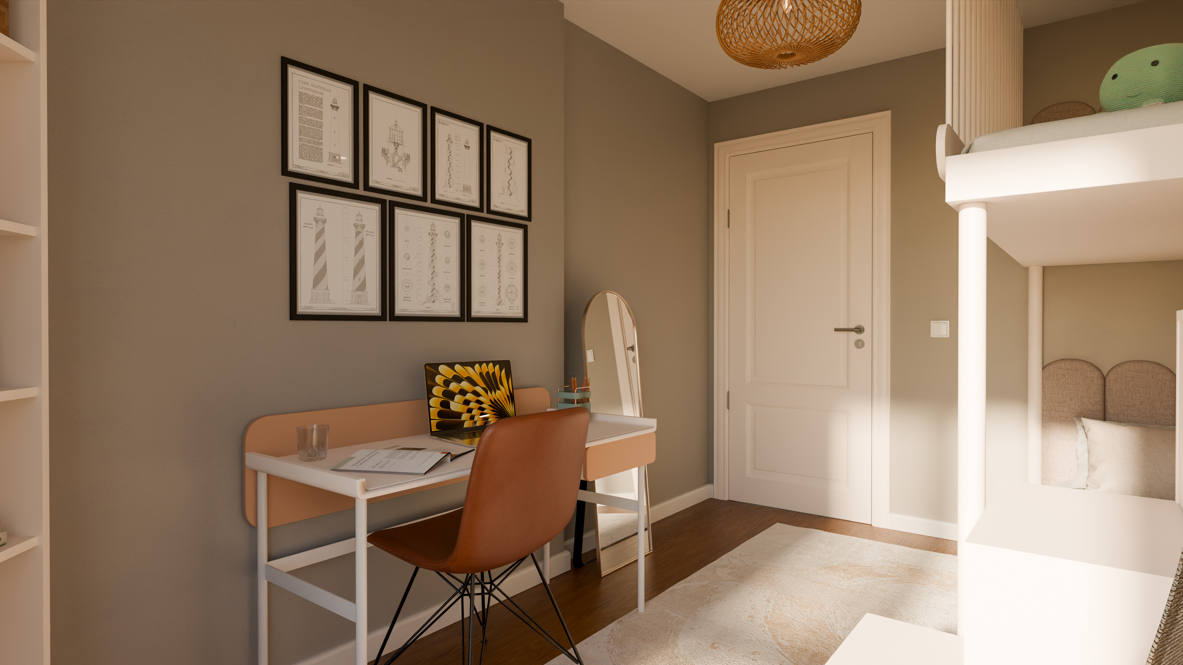 Kids Room Realistic Scene 3D model_3