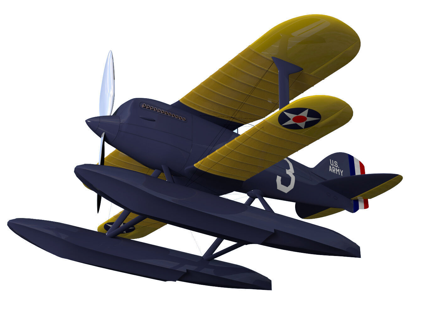 Curtiss R3C2 3D model_3