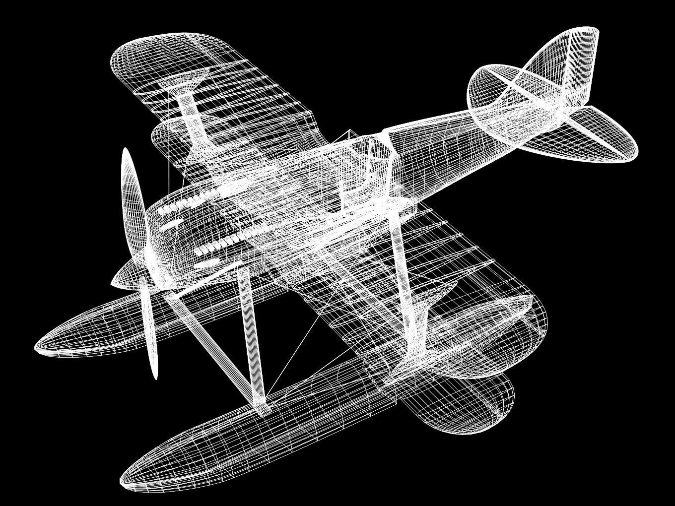 Curtiss R3C2 3D model_10