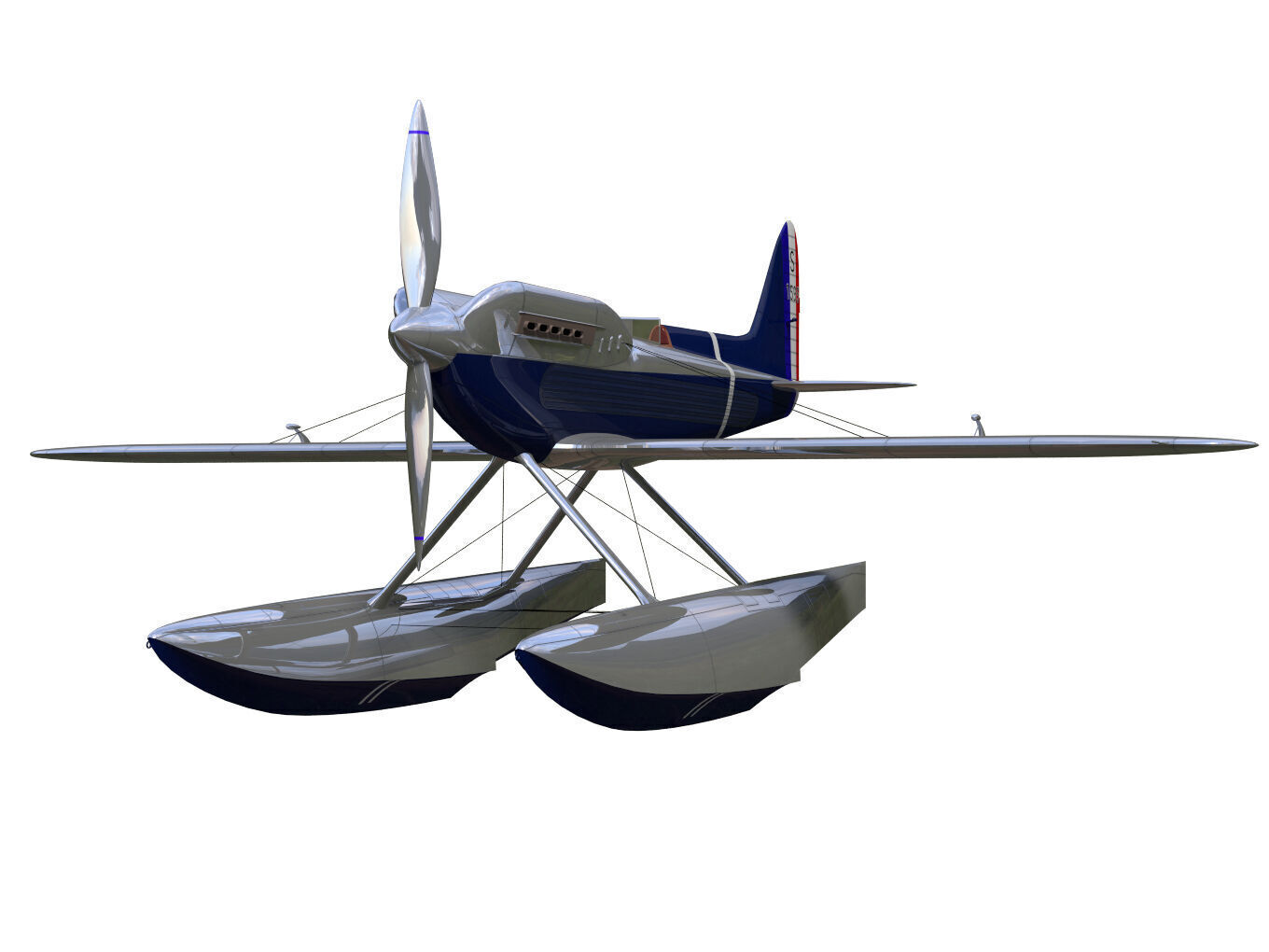 supermarine s6 3D model_4