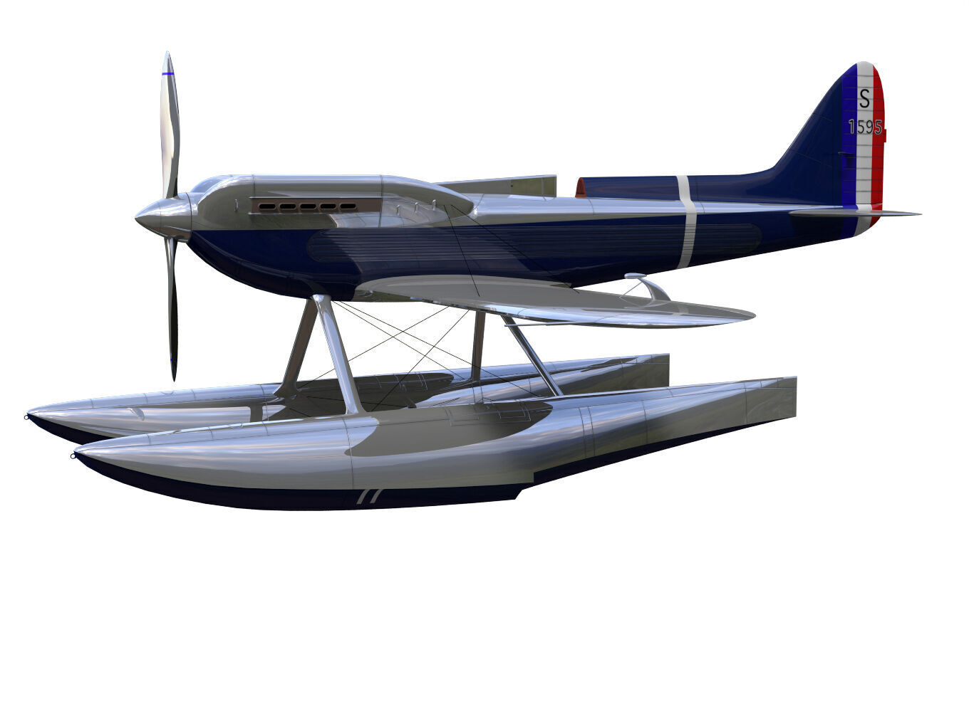 supermarine s6 3D model_2