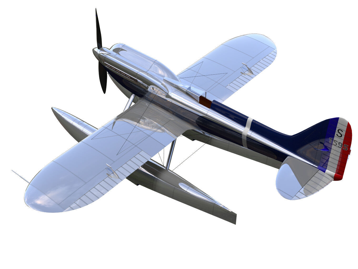 supermarine s6 3D model_1