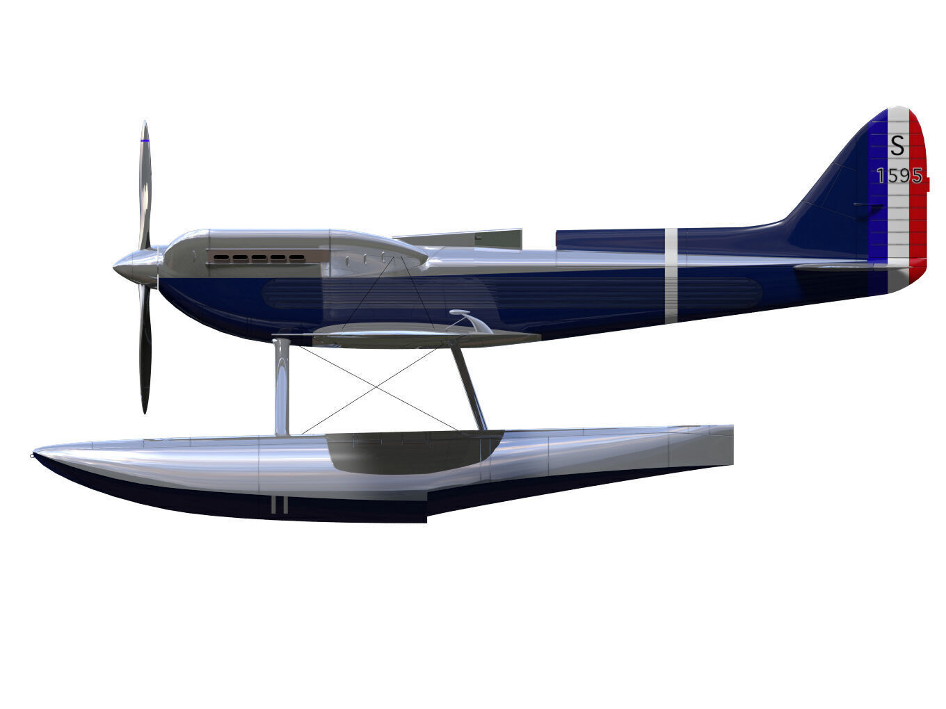 supermarine s6 3D model_5