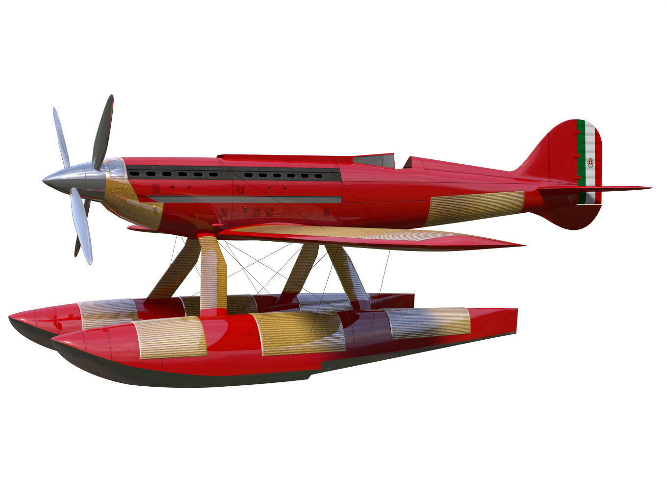 Macchi MC72 3D model_2