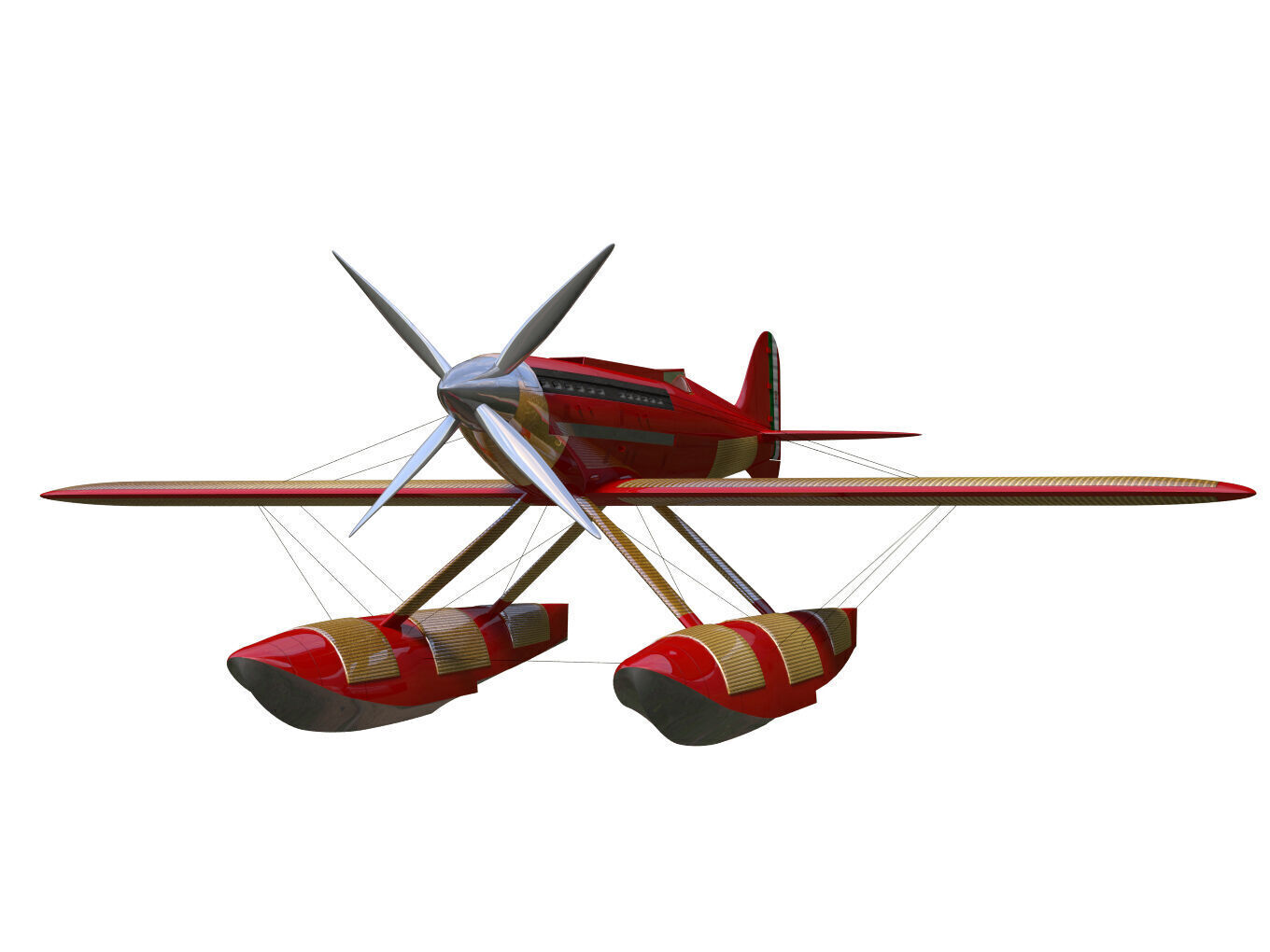 Macchi MC72 3D model_4