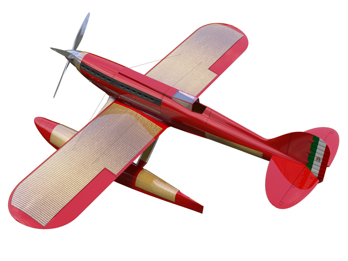 Macchi MC72 3D model_1