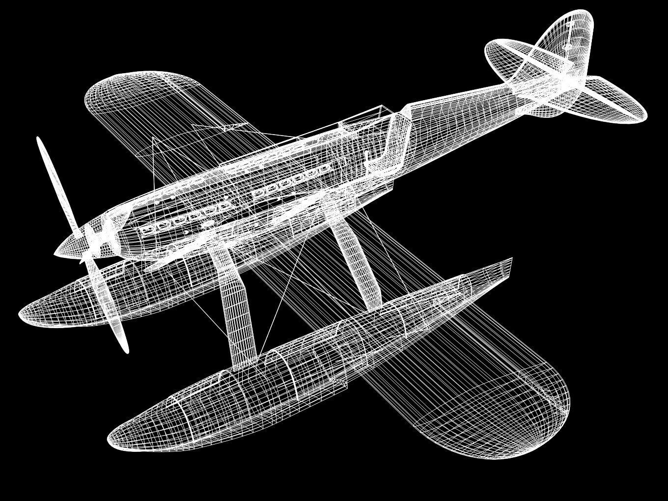Macchi MC72 3D model_10