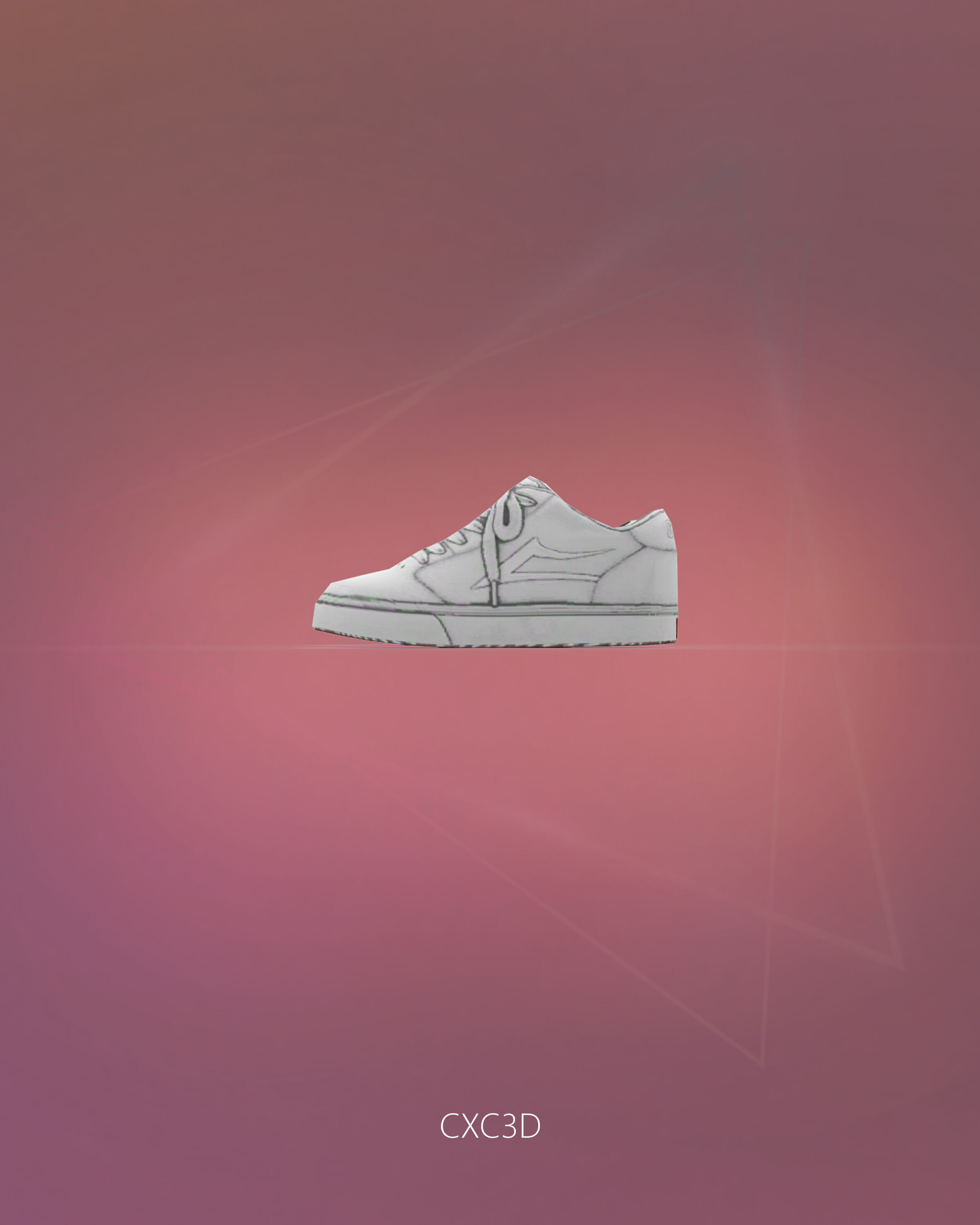 DC Shoes Sneakers Trainers Free low-poly 3D model_6