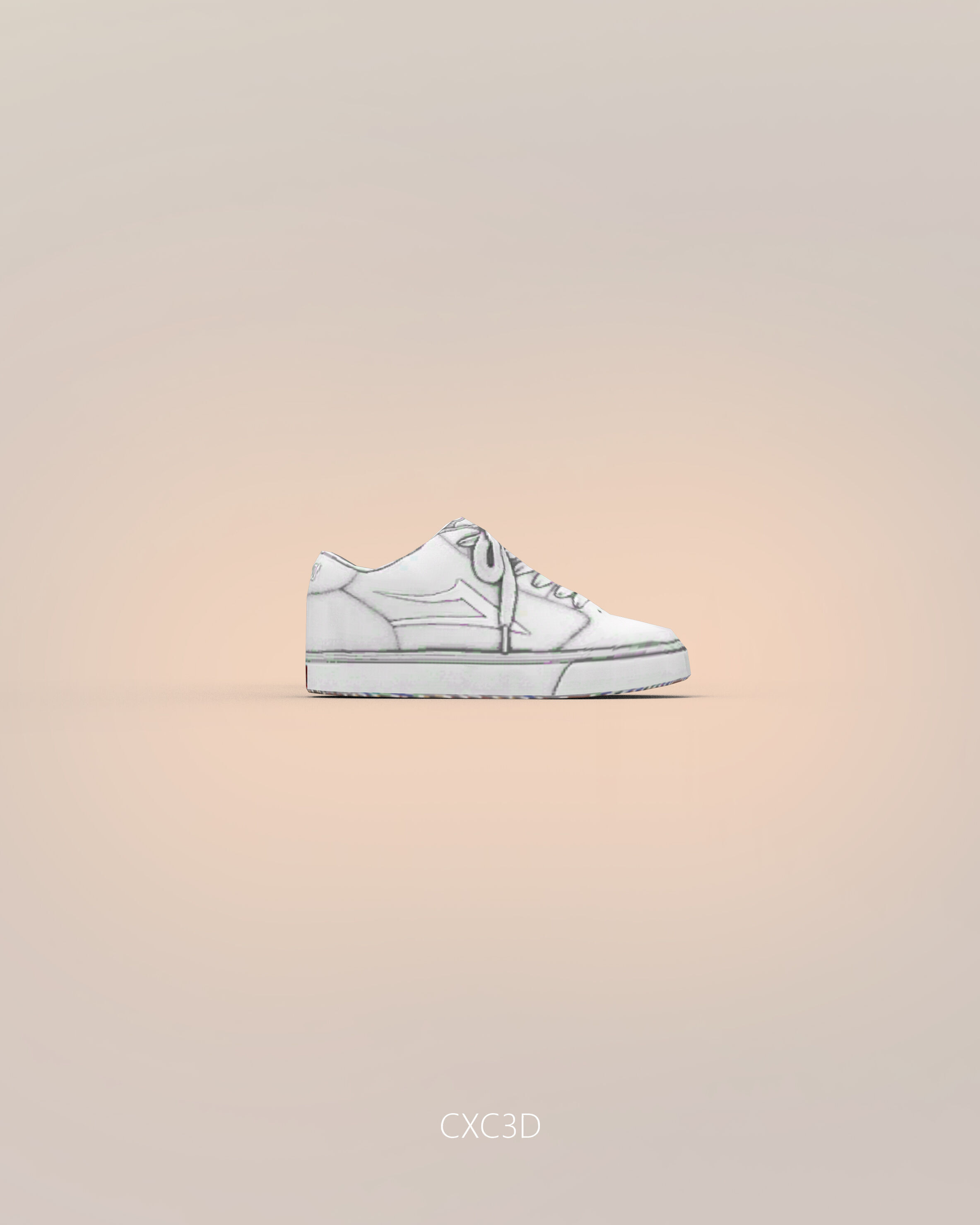 DC Shoes Sneakers Trainers Free low-poly 3D model_1