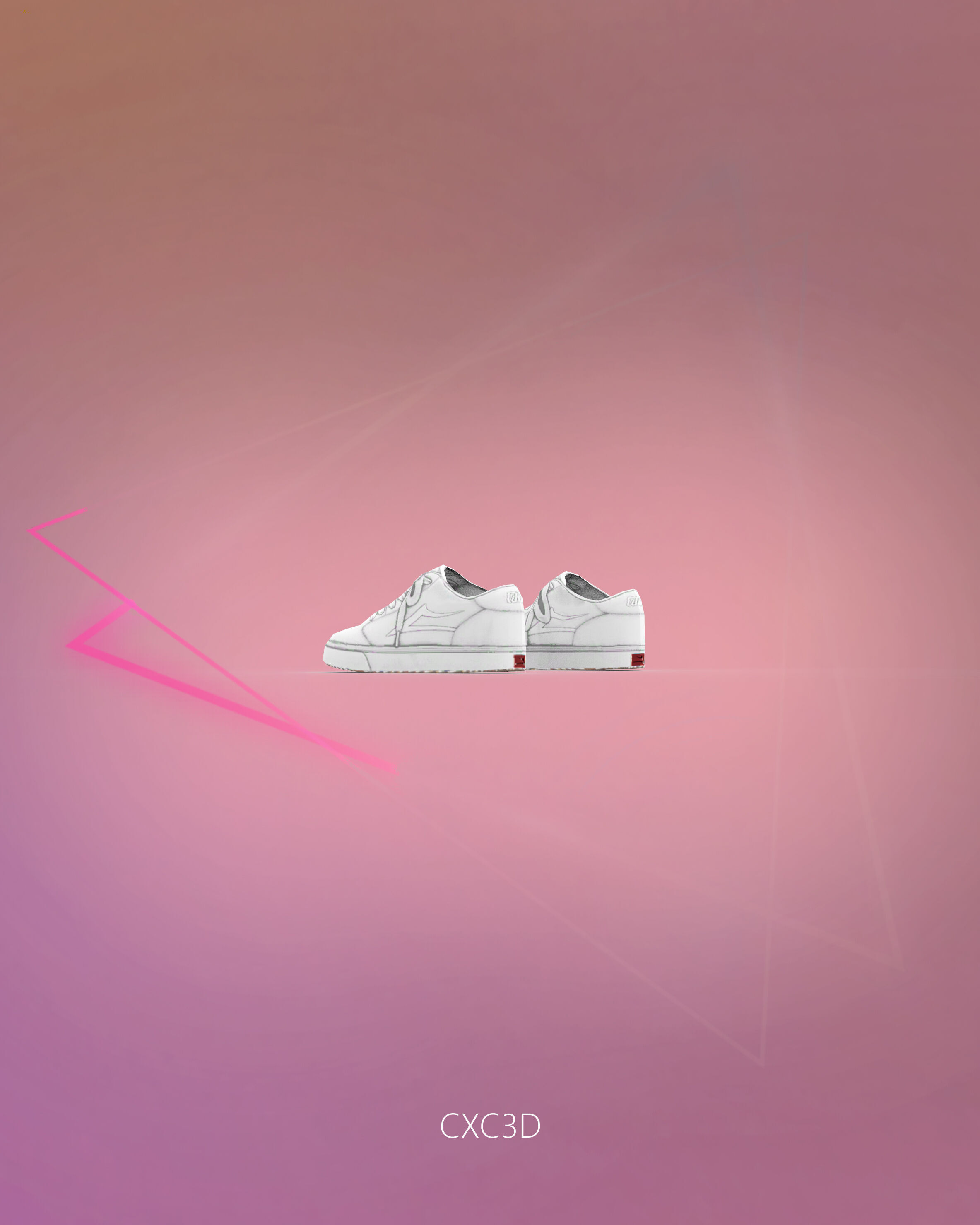DC Shoes Sneakers Trainers Free low-poly 3D model_5