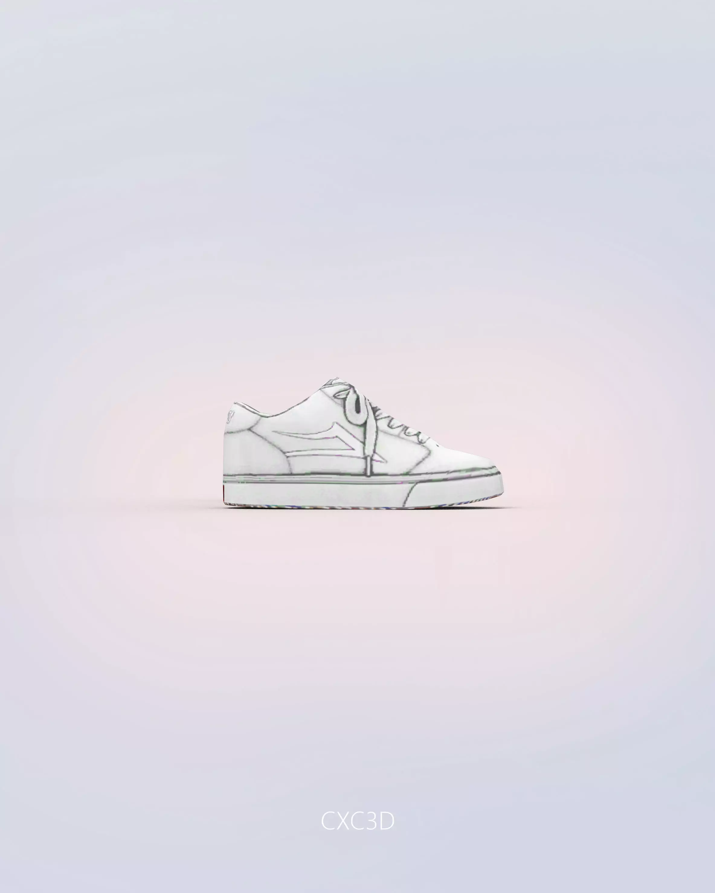 DC Shoes Sneakers Trainers Free low-poly 3D model_0